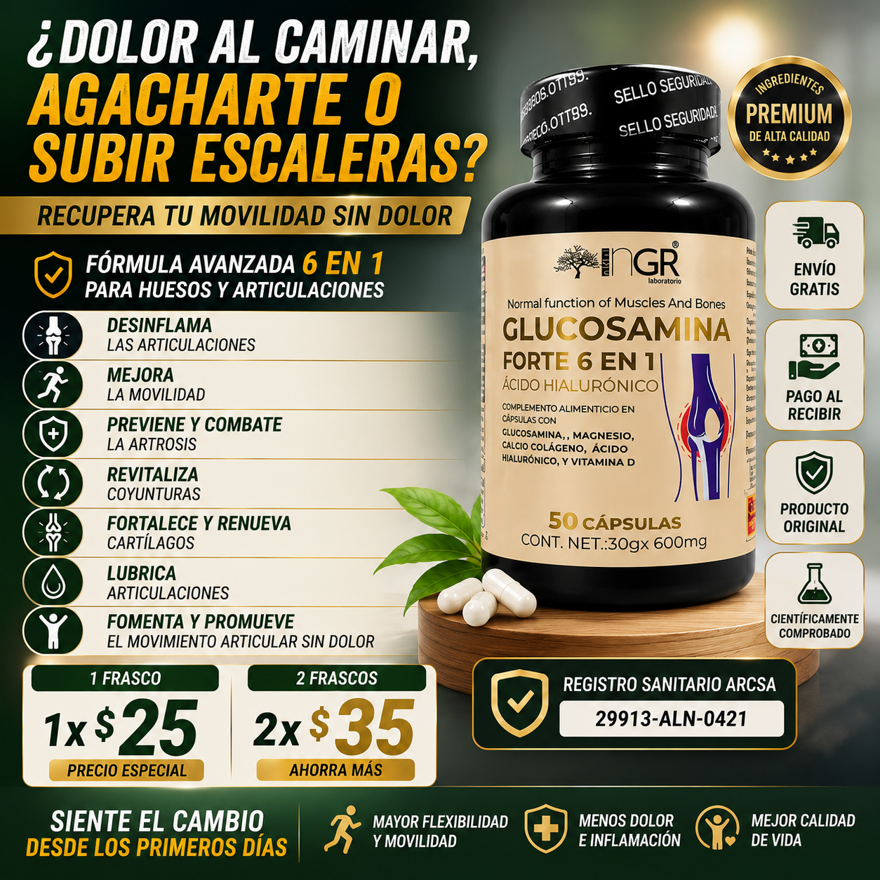 Glucosamina Forte 6 en 1